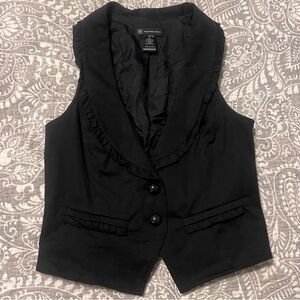 INC black cropped vest